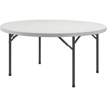 Lorell Ultra-Lite Banquet Folding Table - For - Table TopRound Top - 800 lb Capacity x 71" Table Top Diameter - 29.25" Height x 