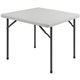 Lorell Ultra-Lite Banquet Folding Table - For - Table TopSquare Top - 600 lb Capacity - 29" Height x 36" Width x 36" Depth - Ind