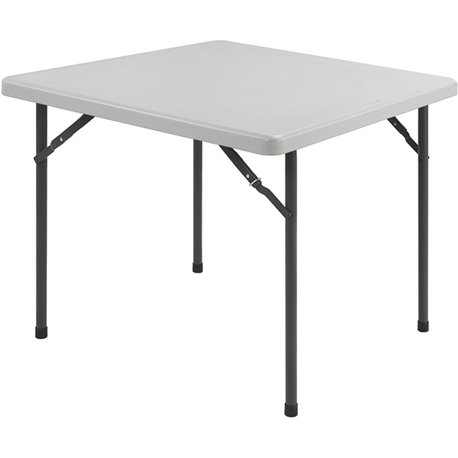 Lorell Ultra-Lite Banquet Folding Table - For - Table TopSquare Top - 600 lb Capacity - 29" Height x 36" Width x 36" Depth - Ind