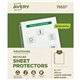 Avery EcoFriendly Economy Sheet Protectors, 100ct (75537) - For Letter 8 1/2" x 11" Sheet - 3 x Holes - Ring Binder - Top Loadin