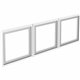 Lorell Wall-Mount Hutch Frosted Glass Door - Finish: Frost - For Hutch, Office