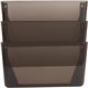 Lorell Wall File Pockets - 14.8" Height x 13.1" Width x 4.3" Depth - Smoke - 3 / Pack