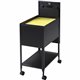 Lorell Standard Mobile File - 4 Casters - x 13.5" Width x 24.8" Depth x 28.3" Height - Black - 1 Each