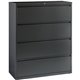 Lorell Fortress Series Lateral File - 42" x 18.6" x 52.5" - 4 x Drawer(s) - Legal, Letter, A4 - Lateral - Rust Proof, Leveling G