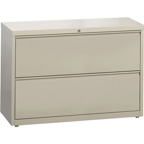 Lorell Fortress Series Lateral File - 42" x 18.6" x 28.1" - 2 x Drawer(s) for File - Legal, Letter, A4 - Lateral - Rust Proof, L