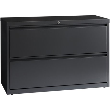 Lorell Fortress Series Lateral File - 42" x 18.6" x 28.1" - 2 x Drawer(s) - Legal, Letter, A4 - Lateral - Rust Proof, Leveling G