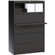 Lorell Fortress Series Lateral File w/Roll-out Posting Shelf - 36" x 18.6" x 67.7" - 5 x Drawer(s) - Legal, Letter, A4 - Lateral