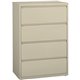 Lorell Fortress Series Lateral File - 36" x 18.6" x 52.5" - 4 x Drawer(s) for File - Legal, Letter, A4 - Lateral - Rust Proof, L