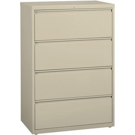 Lorell Fortress Series Lateral File - 36" x 18.6" x 52.5" - 4 x Drawer(s) for File - Legal, Letter, A4 - Lateral - Rust Proof, L