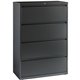 Lorell Fortress Series Lateral File - 36" x 18.6" x 52.5" - 4 x Drawer(s) - Legal, Letter, A4 - Lateral - Rust Proof, Leveling G