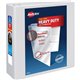 Avery Heavy-Duty View White 4" Binder (79104) - Avery Heavy-Duty View 3 Ring Binder, 4" One Touch EZD Rings, 4.5" Spine, 1 White