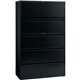 Lorell Fortress Series Lateral File w/Roll-out Posting Shelf - 42" x 18.6" x 67.7" - 5 x Drawer(s) for File - Letter, Legal, A4 