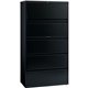 Lorell Fortress Series Lateral File w/Roll-out Posting Shelf - 36" x 18.6" x 67.7" - 5 x Drawer(s) for File - Letter, Legal, A4 