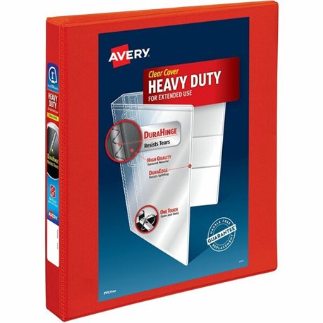 Avery Heavy-Duty View 3 Ring Binder - 1" Binder Capacity - Letter - 8 1/2" x 11" Sheet Size - 275 Sheet Capacity - 3 x Ring Fast