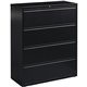 Lorell Fortress Series Lateral File - 42" x 18.6" x 52.5" - 4 x Drawer(s) for File - Letter, Legal, A4 - Lateral - Interlocking,