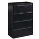 Lorell Fortress Series Lateral File - 36" x 18.6" x 52.5" - 4 x Drawer(s) for File - Letter, Legal, A4 - Lateral - Ball-bearing 