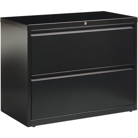 Lorell Fortress Series Lateral File - 36" x 18.6" x 28.1" - 2 x Drawer(s) for File - Letter, Legal, A4 - Lateral - Leveling Glid