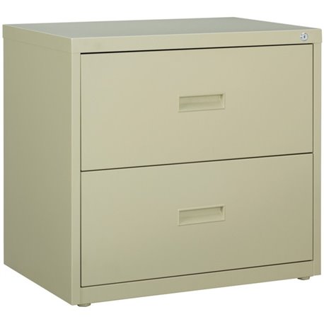 Lorell Value Lateral File - 2-Drawer - 30" x 18.6" x 28.1" - 2 x Drawer(s) for File - A4, Letter, Legal - Interlocking, Ball-bea