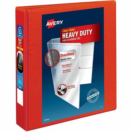 Avery Heavy-Duty View 3 Ring Binder - 1 1/2" Binder Capacity - Letter - 8 1/2" x 11" Sheet Size - 400 Sheet Capacity - 3 x Ring 