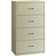 Lorell Value Lateral File - 4-Drawer - 30" x 18.6" x 52.5" - 4 x Drawer(s) for File - A4, Legal, Letter - Interlocking, Adjustab