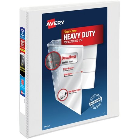 Avery Heavy-Duty View Binder - 1" Binder Capacity - Letter - 8 1/2" x 11" Sheet Size - 275 Sheet Capacity - 3 x Ring Fastener(s)