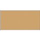 Lorell Satin-Finish Bulletin Board - 96" Height x 48" Width - Natural Cork Surface - Durable, Self-healing - Silver Anodized Alu