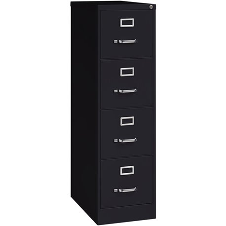 Lorell Fortress Series 25" Commercial-Grade Vertical File Cabinet - 15" x 25" x 52" - 4 x Drawer(s) for File - Letter - Vertical