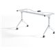 Lorell Spry Nesting Training Table Base - White Folding Base - 2 Legs - 29.50" Height - Assembly Required - Cold-rolled Steel (C