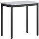 Lorell Utility Table - For - Table TopGray Rectangle, Laminated Top - Powder Coated Black Base - 500 lb Capacity x 30" Table Top