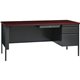 Lorell Fortress Series 66" Right-Pedestal Desk - For - Table TopRectangle Top x 66" Table Top Width x 30" Table Top Depth x 1.12