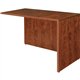 Lorell Essentials Series Return Shell - 41.4" x 23.6" x 29.5" - Finish: Cherry, Laminate - Leveling Glide