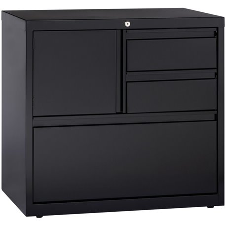 Lorell 30" Personal Storage Center Lateral File - 30" x 18.6" x 28" - 3 x Drawer(s) for File, Box - A4, Letter, Legal - Hanging 