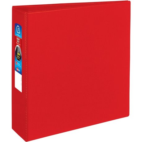 Avery Heavy-Duty Red 3" Binder (79583) - Avery Heavy-Duty 3 Ring Binder, 3" One Touch EZD Rings, 3.5" Spine, 1 Red Binder (79583