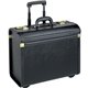 Lorell Travel/Luggage Case (Roller) Travel Essential, Book, File Folder - Black - Vinyl Body - Handle - 14" Height x 22" Width x