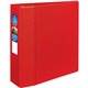 Avery Heavy-Duty Red 4" Binder (79584) - Avery Heavy-Duty 3 Ring Binder, 4" One Touch EZD Rings, 4.5" Spine, 1 Red Binder (79584