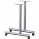 Lorell Training Table C-Leg Table Base with 2" Casters - Metallic Silver C-leg Base - 27" Height x 1.50" Width x 22" Depth - 1 /