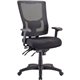 Lorell Conjure Executive Mesh High-back Chair - Black Seat - Black Mesh Back - High Back - 5-star Base - 1 Each