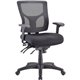 Lorell Conjure Executive Mesh Mid-back Chair - Black Seat - Black Mesh Back - Mid Back - 5-star Base - 1 Each