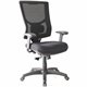 Lorell Conjure High-Back Swivel/Tilt Office Chair - Fabric, Polyurethane, Molded Foam Seat - High Back - Black - Armrest - 1 Eac