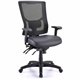 Lorell Conjure High-Back Office Chair - Vinyl, Foam, Polyurethane Seat - High Back - Black - Armrest - 1 Each