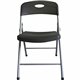 Lorell Heavy-duty Translucent Folding Chairs - Smoke Plastic Seat - Smoke Plastic Back - 4 / Carton