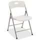 Lorell Heavy-duty Translucent Folding Chairs - Clear Plastic Seat - Clear Plastic Back - 4 / Carton