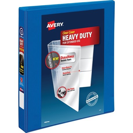 Avery DuraHinge Ring Binder - 1" Binder Capacity - Letter - 8 1/2" x 11" Sheet Size - 250 Sheet Capacity - Slant Ring Fastener(s