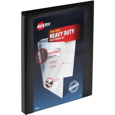 Avery Heavy-Duty View Binders, 0.5" Slant Rings - 1/2" Binder Capacity - Letter - 8 1/2" x 11" Sheet Size - 135 Sheet Capacity -