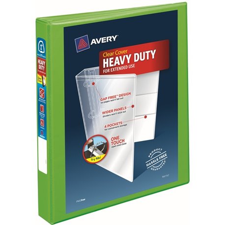 Avery Heavy-Duty View Binders - Locking One Touch EZD Rings - 1" Binder Capacity - Letter - 8 1/2" x 11" Sheet Size - 275 Sheet 