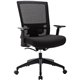 Lorell Mesh Mid-back Office Chair - Fabric Seat - Mid Back - 5-star Base - Black - 1 Each