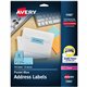 Avery Shipping Labels - 1" Width x 2 5/8" Length - Permanent Adhesive - Rectangle - Laser - Pastel Blue - Paper - 30 / Sheet - 2