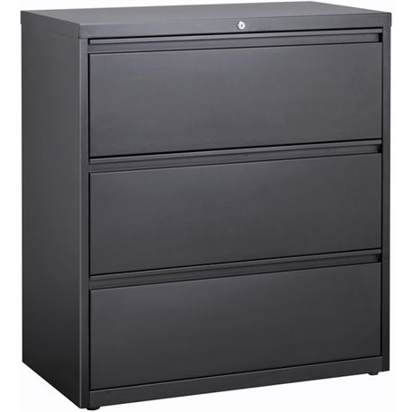 Lorell Fortress Series Lateral File - 36" x 18.8" x 40.1" - 3 x Drawer(s) for File - A4, Legal, Letter - Lateral - Anti-tip, Sec