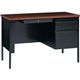 Lorell Fortress Series 45-1/2" Right Single-Pedestal Desk - 45.5" x 24"29.5" , 1.1" Top - Box, File Drawer(s) - Single Pedestal 