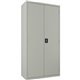 Lorell Fortress Series Wardrobe Cabinet - 18" x 36" x 72" - 2 x Door(s) - Locking Door - Gray - Steel - Recycled